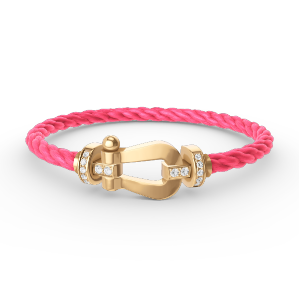 ¡®Jewelicorn¡¯FORCE LARGE HORSESHOE HALF DIAMOND BRACELET GOLD