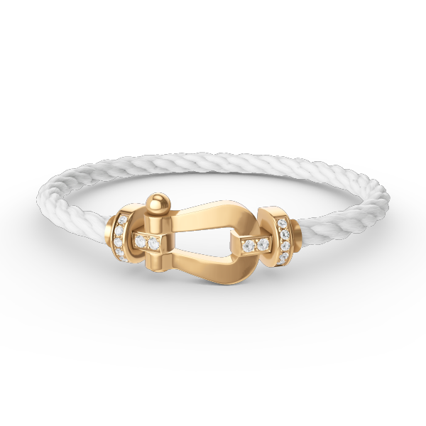 ¡®Jewelicorn¡¯FORCE LARGE HORSESHOE HALF DIAMOND BRACELET GOLD
