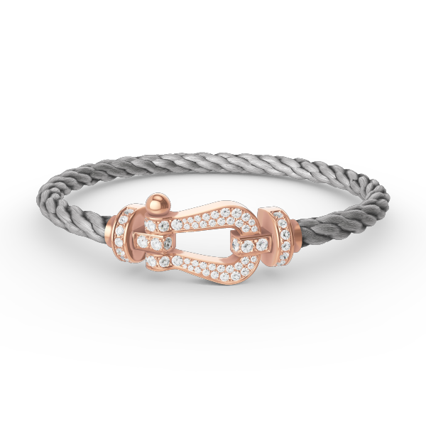 ¡®Jewelicorn¡¯FORCE LARGE HORSESHOE FULL DIAMOND BRACELET ROSE GOLD