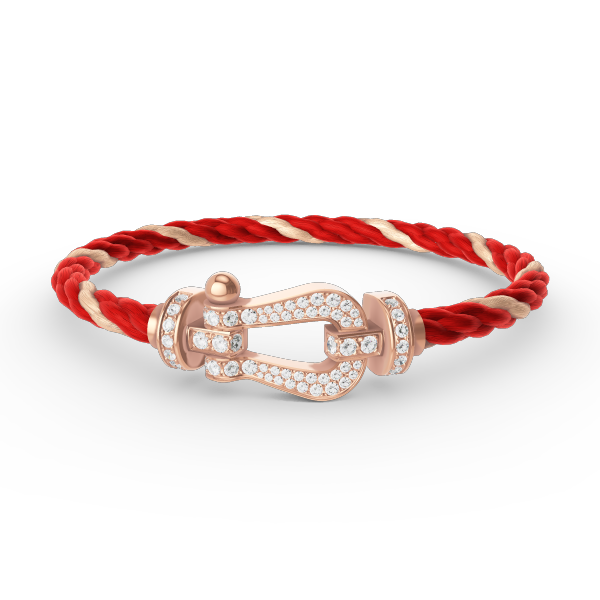 ¡®Jewelicorn¡¯FORCE LARGE HORSESHOE FULL DIAMOND BRACELET ROSE GOLD