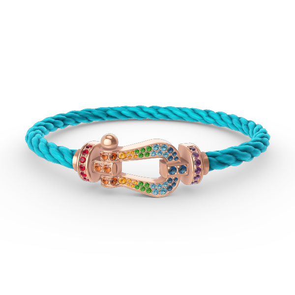 ¡®Jewelicorn¡¯FORCE LARGE HORSESHOE  COLORED DIAMOND BRACELET ROSE GOLD