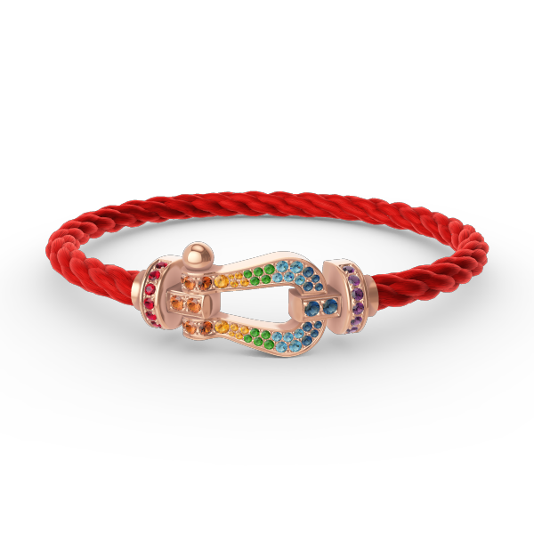 ¡®Jewelicorn¡¯FORCE LARGE HORSESHOE  COLORED DIAMOND BRACELET ROSE GOLD