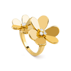 ¡®Jewelicorn¡¯CLOVER COMOS GOLD DIAMOND RING