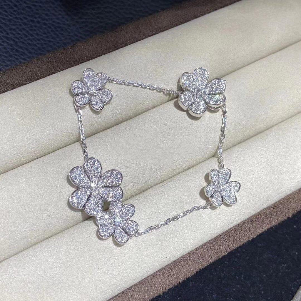 ¡®Jewelicorn¡¯FRIVOLE SILVER 5 FLOWERS BRACELET