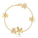¡®Jewelicorn¡¯FRIVOLE GOLD 5 FLOWERS BRACELET