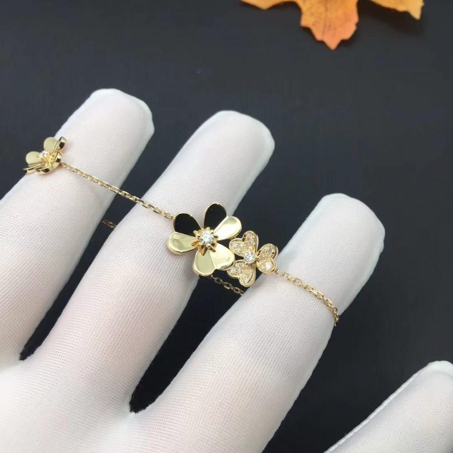 ¡®Jewelicorn¡¯FRIVOLE GOLD 5 FLOWERS BRACELET