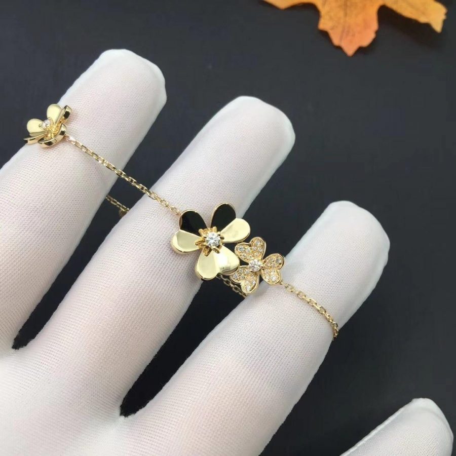 ¡®Jewelicorn¡¯FRIVOLE GOLD 5 FLOWERS BRACELET