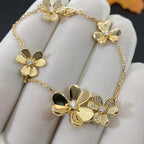 ¡®Jewelicorn¡¯FRIVOLE GOLD 5 FLOWERS BRACELET
