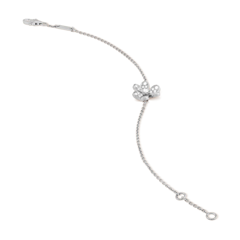 ¡®Jewelicorn¡¯FRIVOLE SILVER FLOWER DIAMOND BRACELET