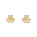 ¡®Jewelicorn¡¯FRIVOLE GOLD FLOWER DIAMOND EARRINGS