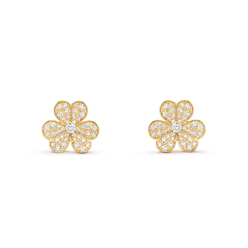 ¡®Jewelicorn¡¯FRIVOLE GOLD FLOWER DIAMOND EARRINGS