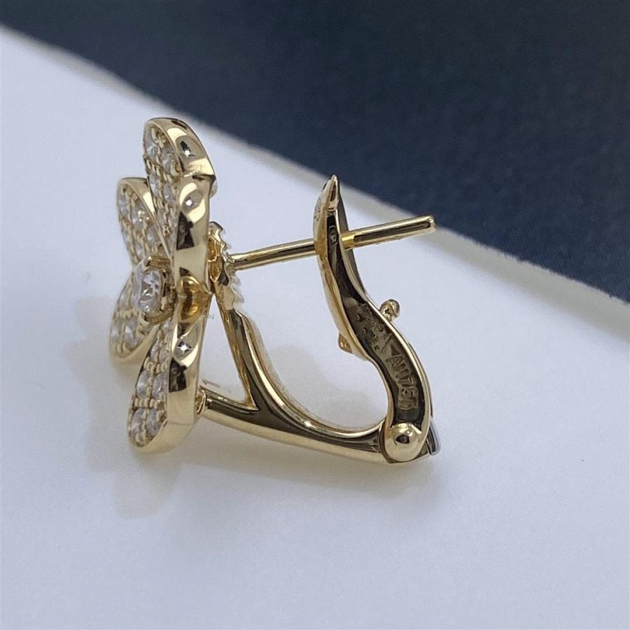 ¡®Jewelicorn¡¯FRIVOLE GOLD FLOWER DIAMOND EARRINGS