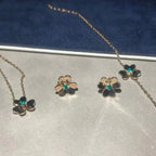 ¡®Jewelicorn¡¯FRIVOLE  FLOWER MALACHITE EARRINGS