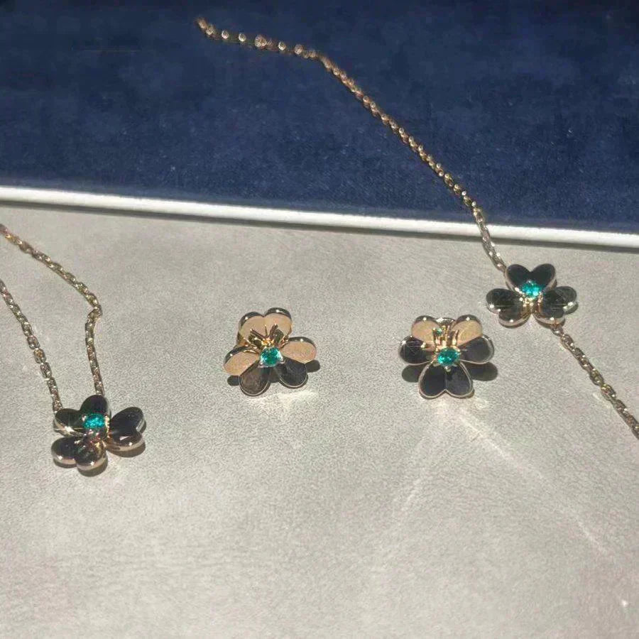 ¡®Jewelicorn¡¯FRIVOLE  FLOWER MALACHITE EARRINGS