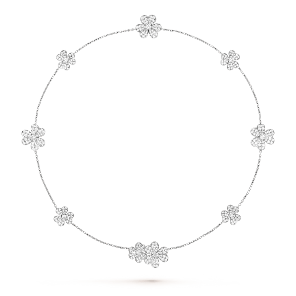 ¡®Jewelicorn¡¯FRIVOLE SILVER 9 FLOWERS NECKLACE