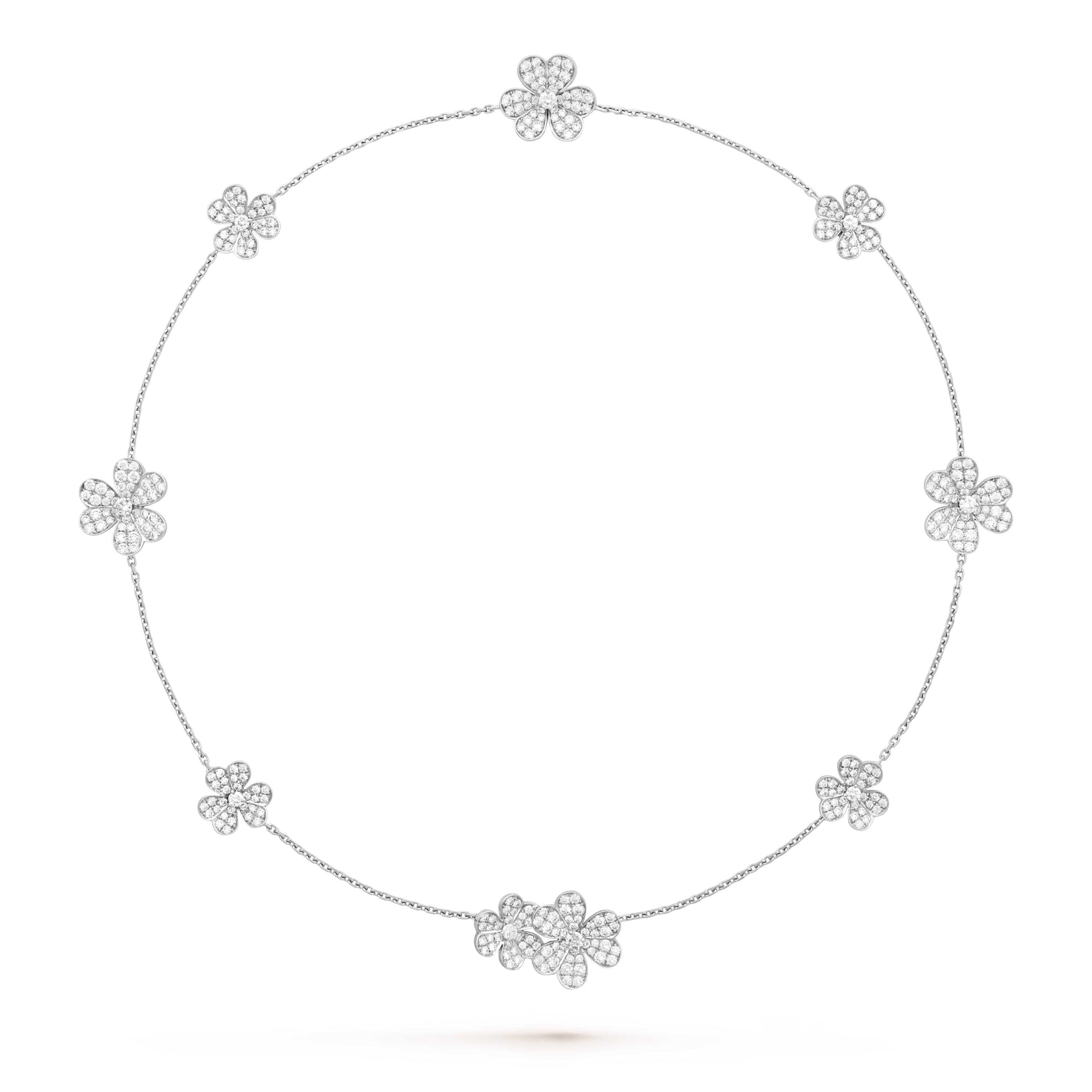 ¡®Jewelicorn¡¯FRIVOLE SILVER 9 FLOWERS NECKLACE