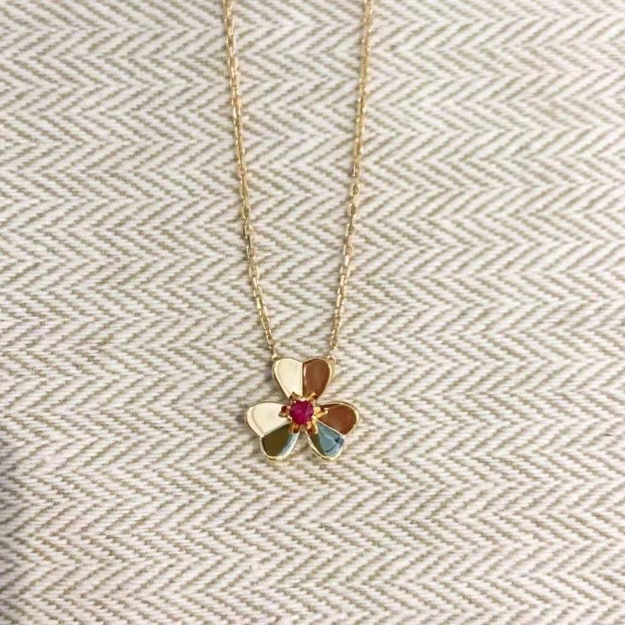 ¡®Jewelicorn¡¯FRIVOLE GOLD FLOWER NECKLACE