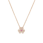 ¡®Jewelicorn¡¯FRIVOLE ROSE GOLD FLOWER DIAMOND NECKLACE