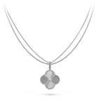 ¡®Jewelicorn¡¯CLOVER 25MM SILVER BIG CLOVER NECKLACE