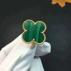 ¡®Jewelicorn¡¯CLOVER MALACHITE RING