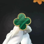 ¡®Jewelicorn¡¯CLOVER MALACHITE RING