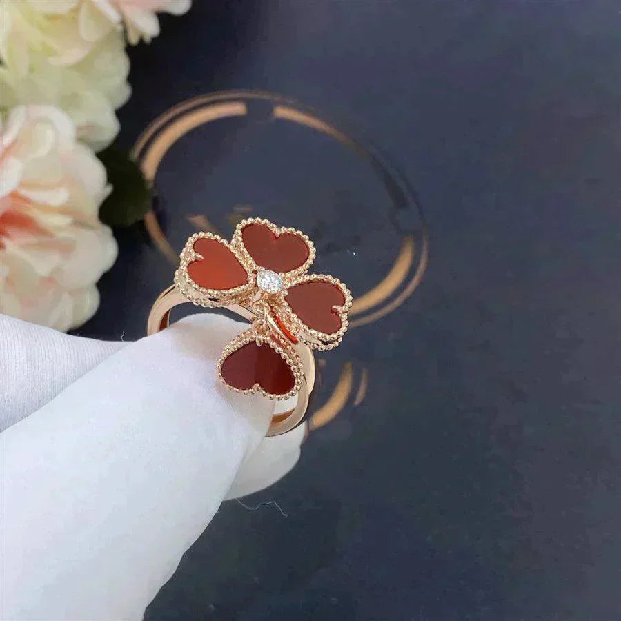 ¡®Jewelicorn¡¯SWEET CLOVER CARNELIAN RING