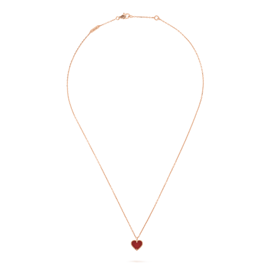 ¡®Jewelicorn¡¯SWEET CLOVER CARNELIAN HEART NECKLACE