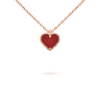 ¡®Jewelicorn¡¯SWEET CLOVER CARNELIAN HEART NECKLACE