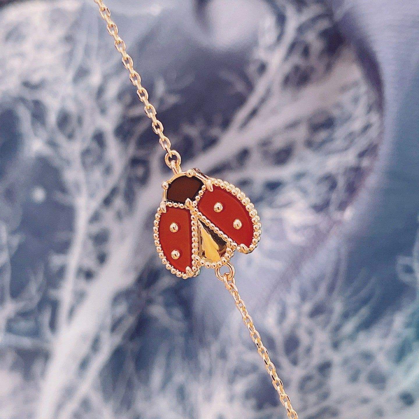 ¡®Jewelicorn¡¯LUCKY SPRING 1 MOTIF PINK GOLD BRACELET