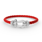 ¡®Jewelicorn¡¯FORCE LARGE HORSESHOE FULL DIAMOND BRACELET SILVER