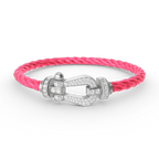 ¡®Jewelicorn¡¯FORCE LARGE HORSESHOE FULL DIAMOND BRACELET SILVER