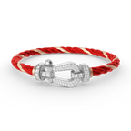 ¡®Jewelicorn¡¯FORCE LARGE HORSESHOE FULL DIAMOND BRACELET SILVER