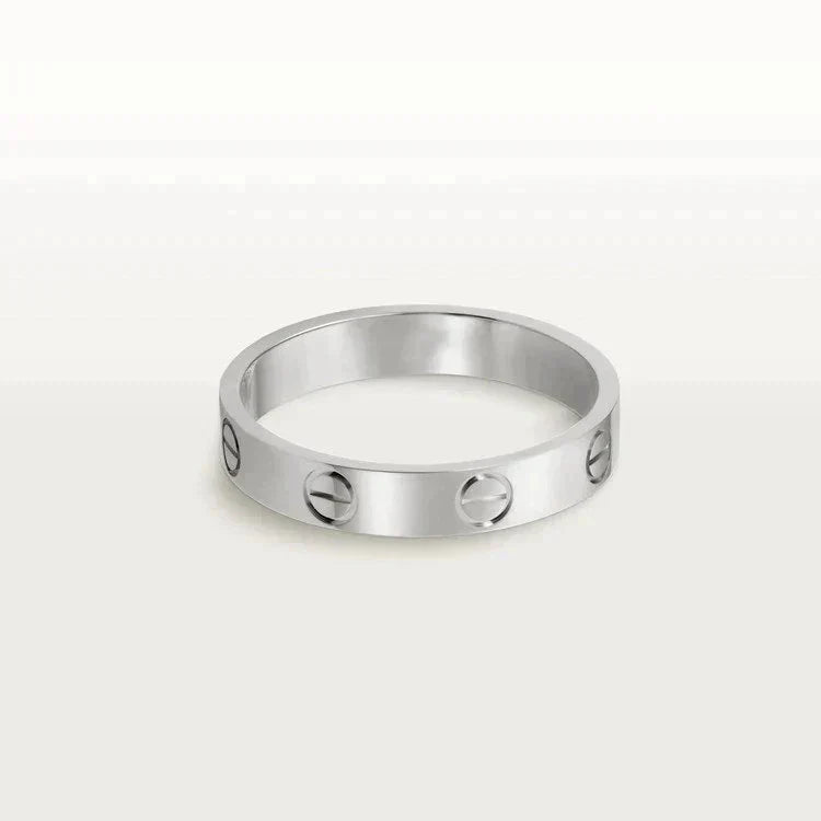 ¡®Jewelicorn¡¯LOVE RING 4MM 1 DIAMOND SILVER